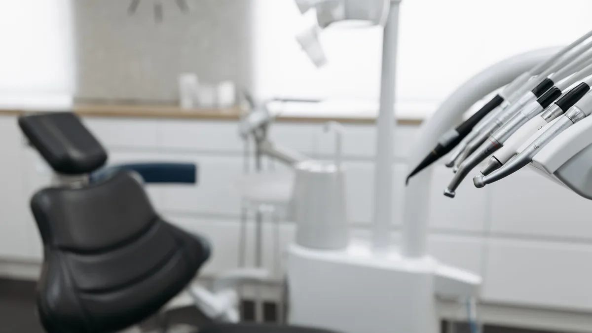 Stylish dental clinic interior featuring modern dental equipment.